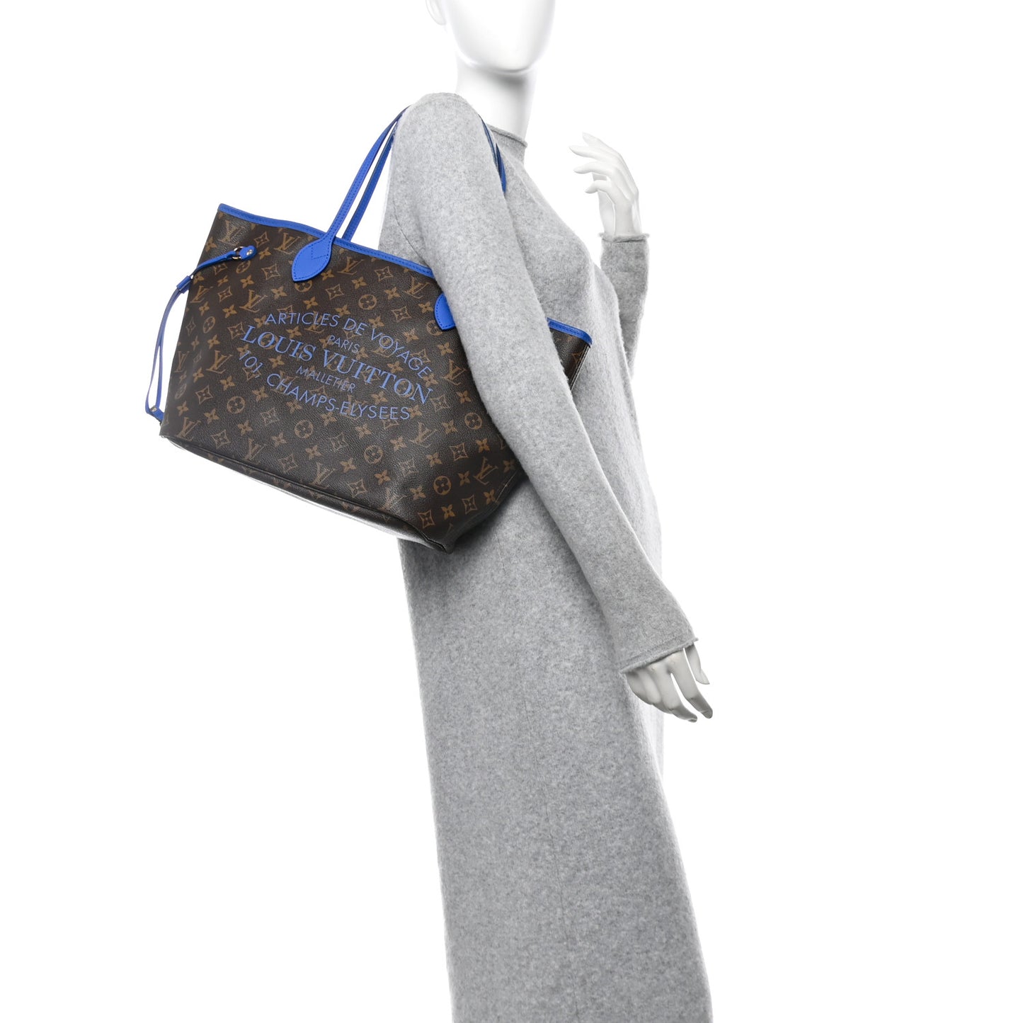 Monogram Articles de Voyage Ikat Neverfull MM Grand Blue