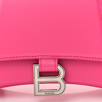 Balenciaga Shiny Box Calfskin Small Hourglass Top Handle Bag Acid Fuchsia 8 of 10