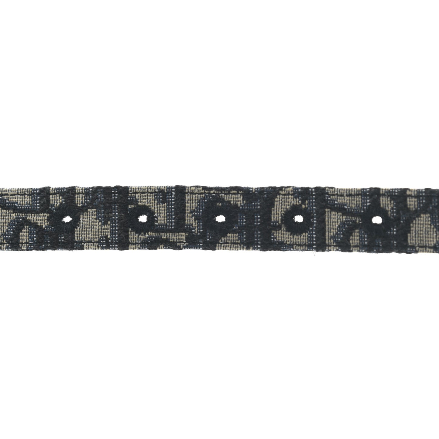 Jacquard Oblique 20mm Belt 95 Blue Multi