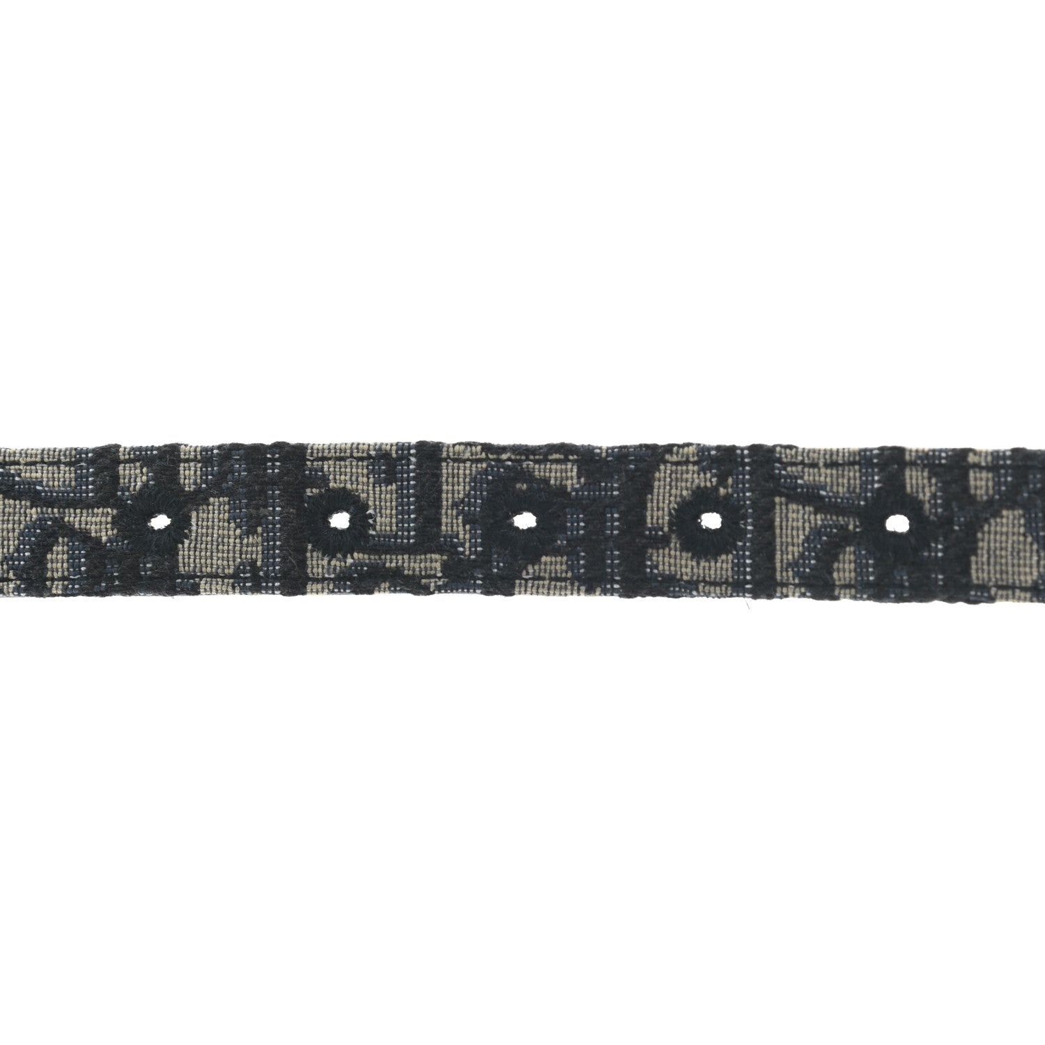 Christian Dior Jacquard Oblique 20mm Belt 95 Blue Multi 6 of 6