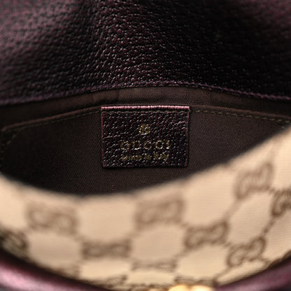 Gucci Monogram Small Horsebit Chain Clutch Purple 6 of 14