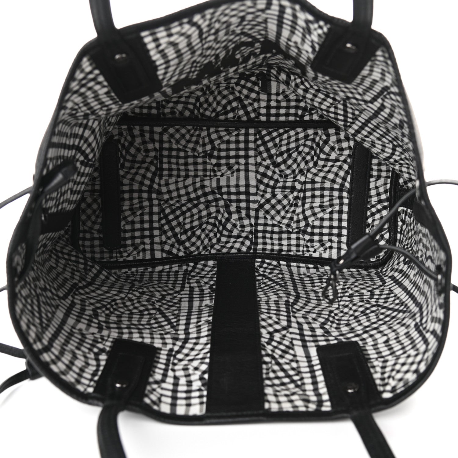 MCM Visetos Medium Liz Reversible Shopper Tote Black 9 of 14