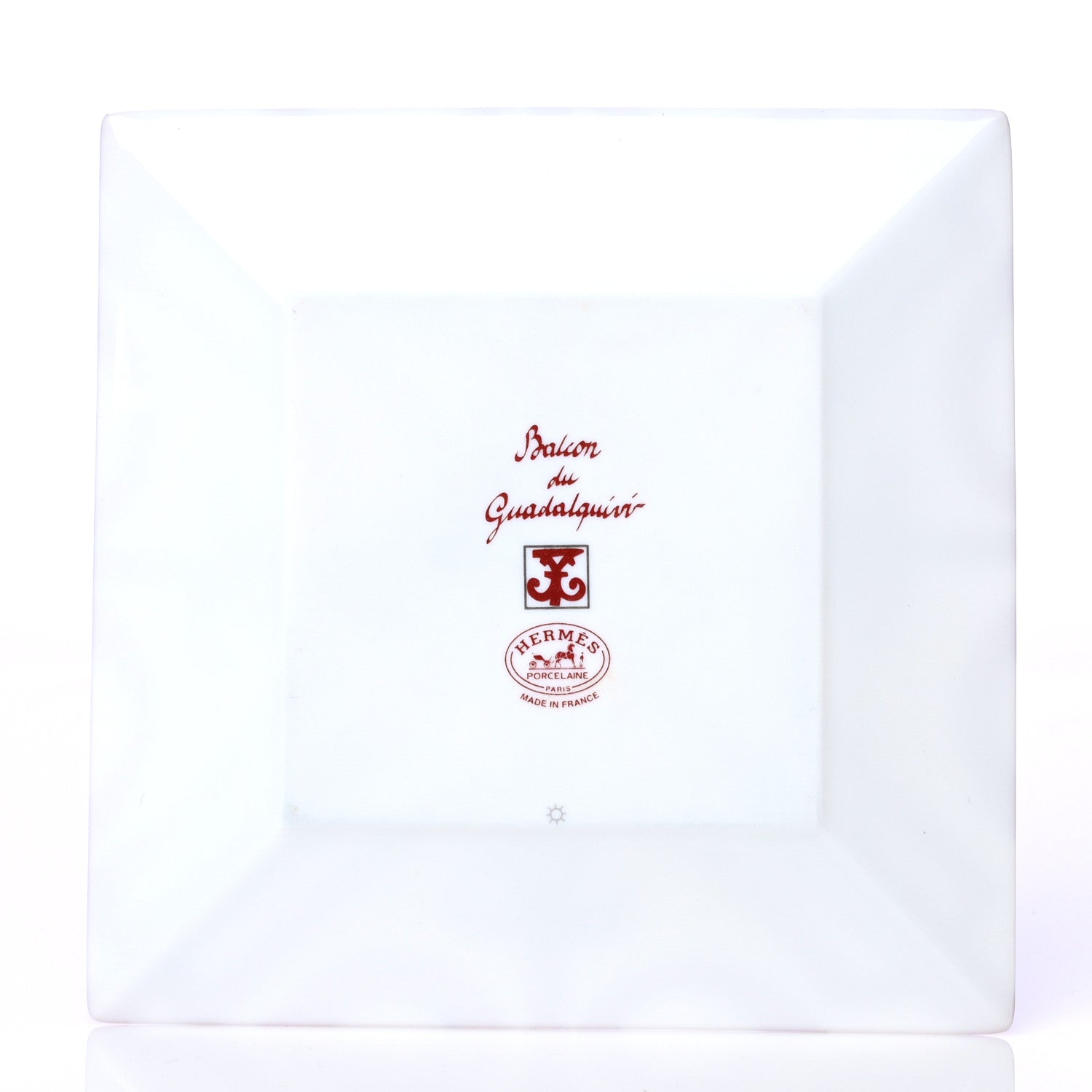 Hermes Porcelain Balcon du Guadalquivir Square Plate 2 of 3