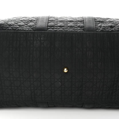 Christian Dior Nylon Cannage Duffle Bag Black 10 of 14