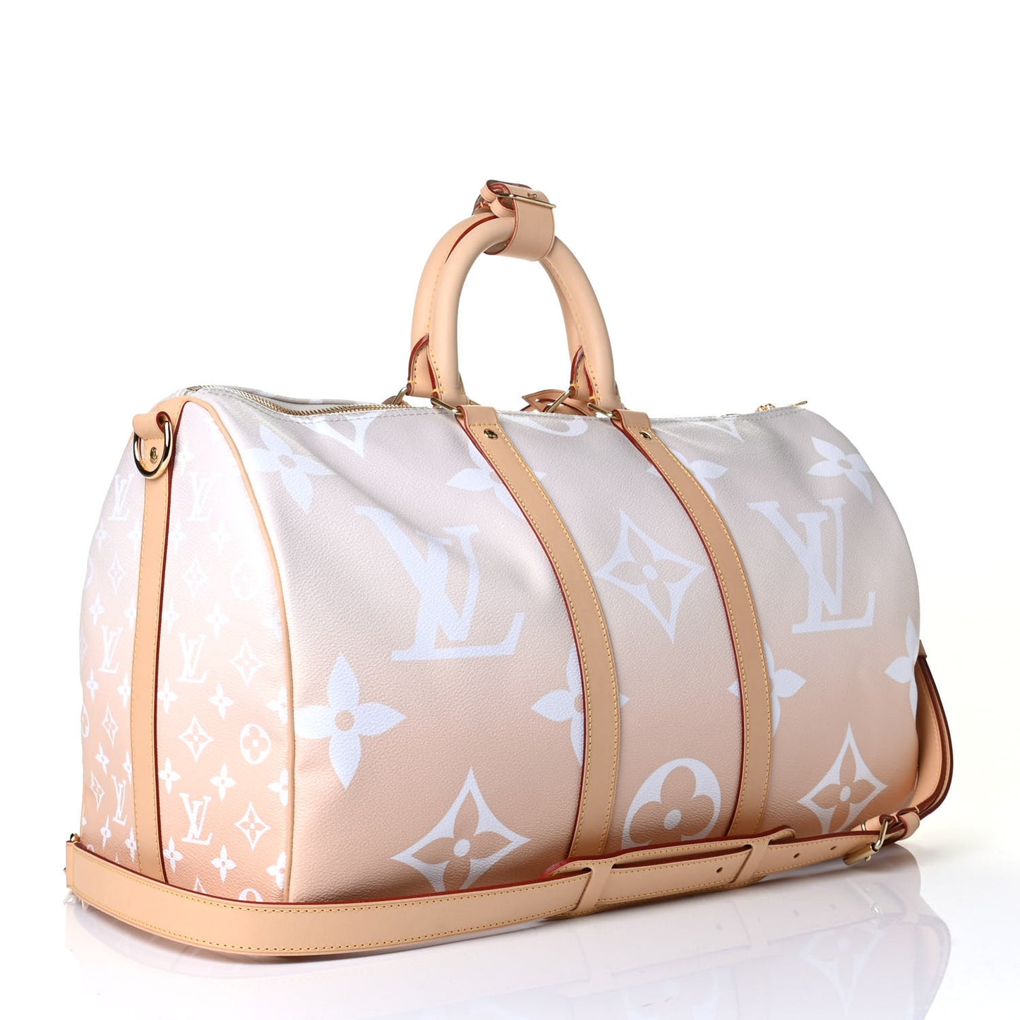 Monogram Giant By The Pool Keepall Bandouliere 45 Brume