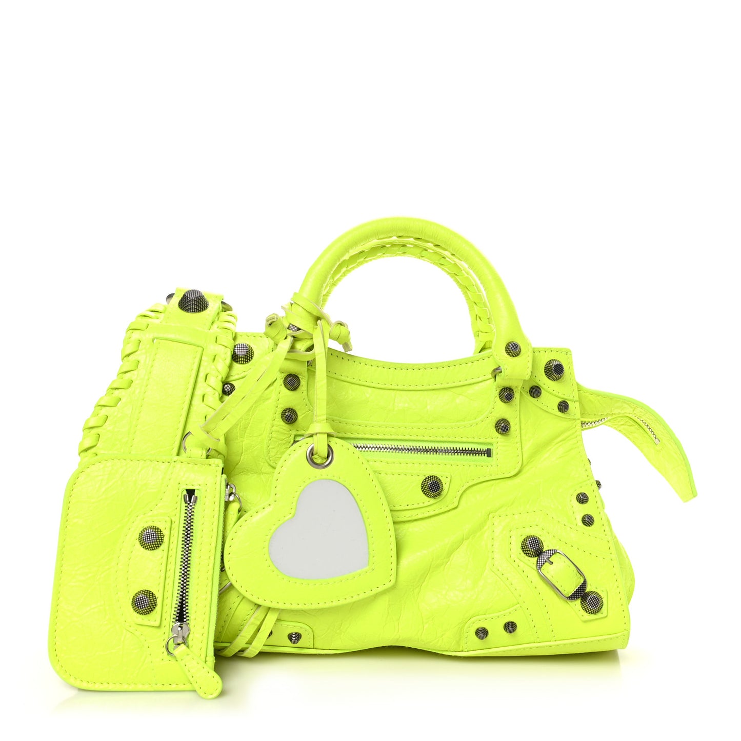 Agneau Arena Neo Cagole Handbag XS Fluo Yellow