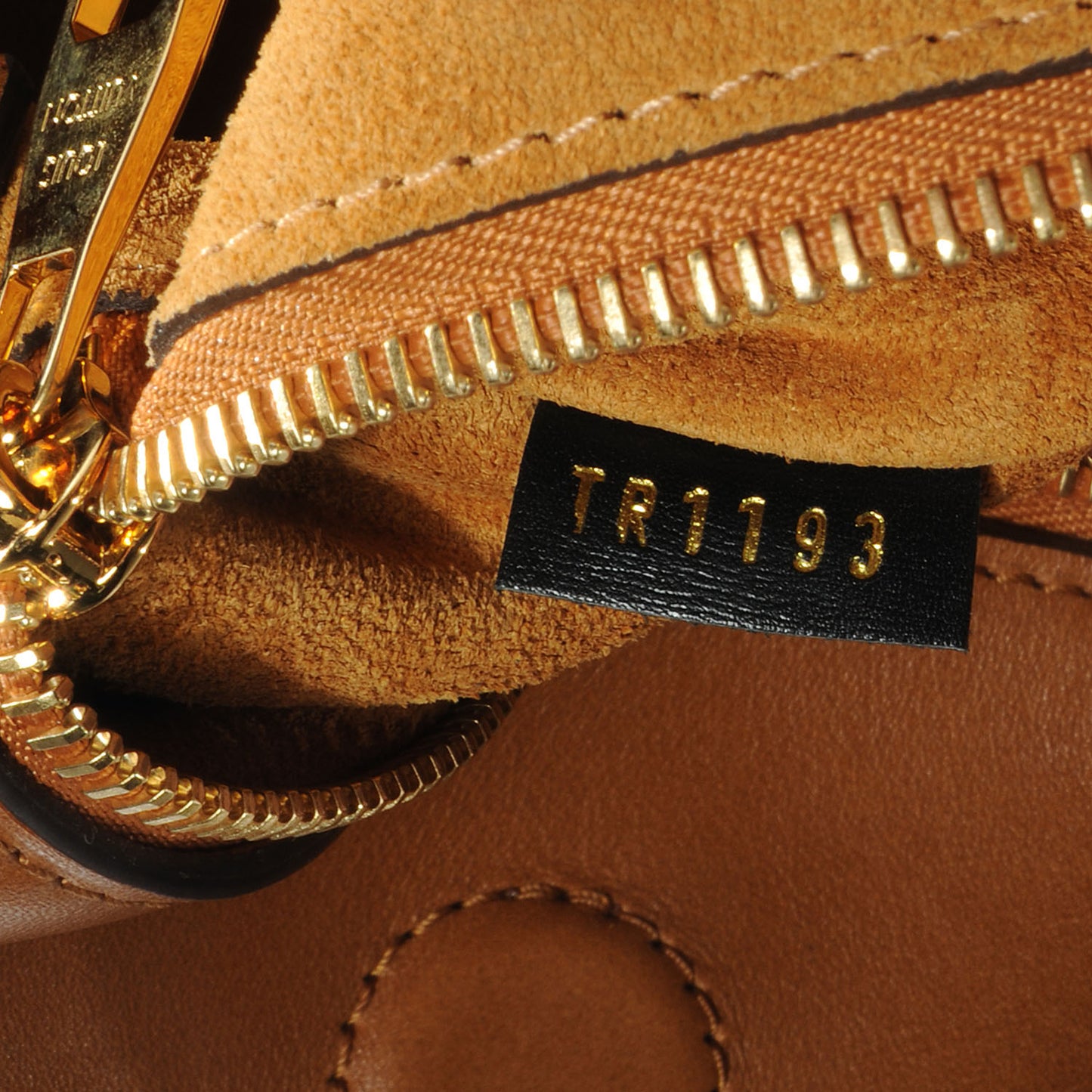 Monogram Cuir Orfevre Tote W PM Noisette