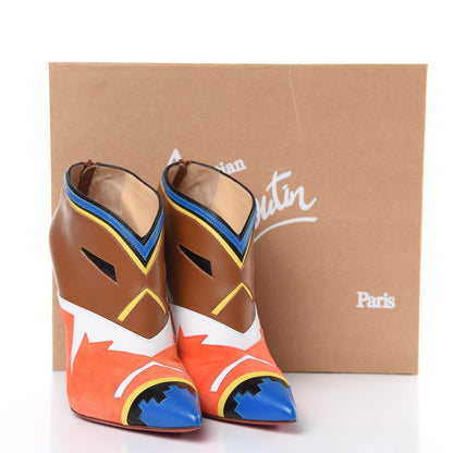 Christian Louboutin Kid Suede Calfskin Hoputu 120 Booties 37 Blue 12 of 12
