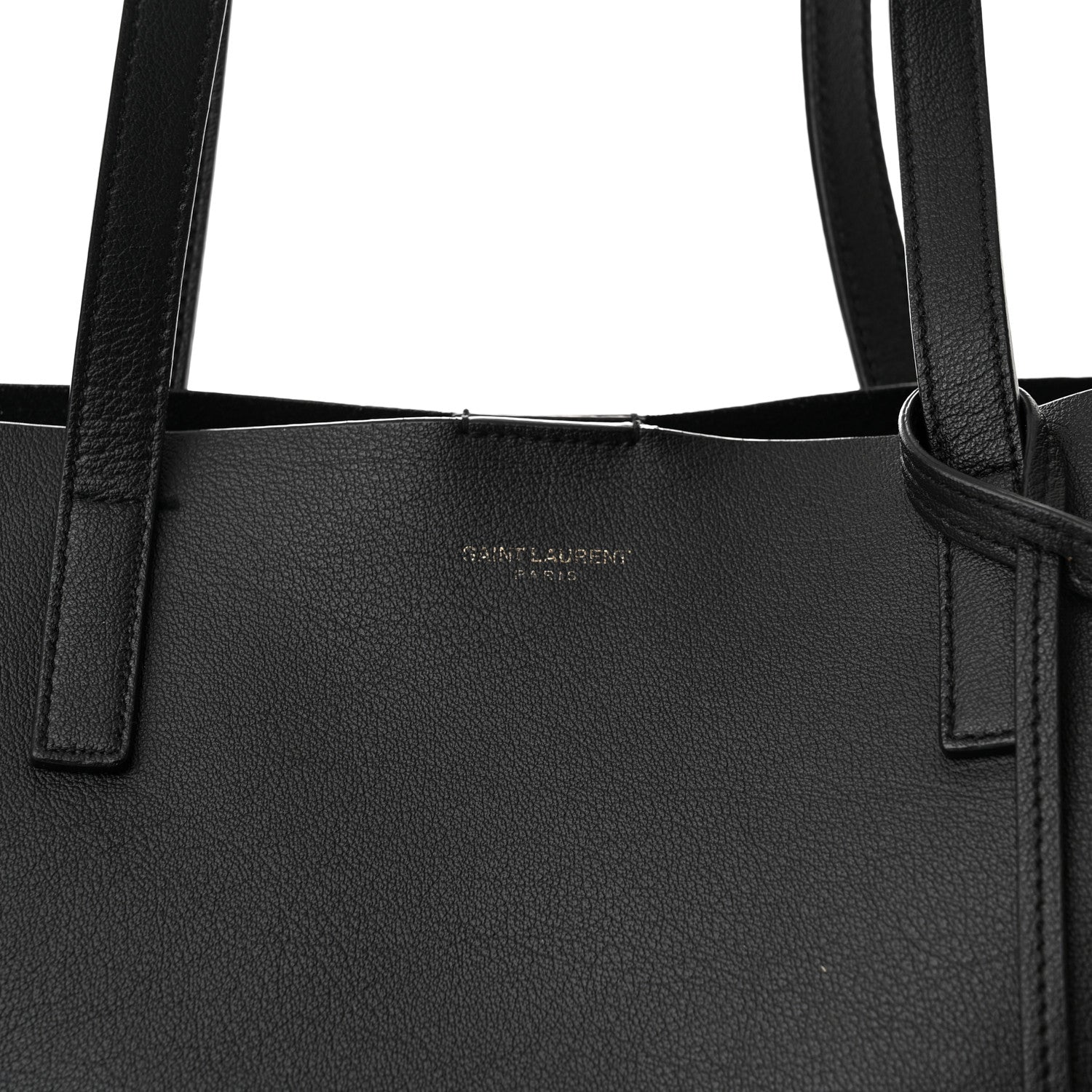 Saint Laurent Calfskin Toy Shopping Tote Black 8 of 10