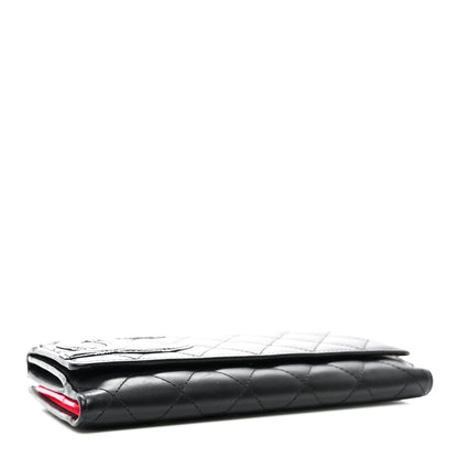 Chanel Calfskin Quilted Cambon Tri-Fold Wallet Black 4 of 9