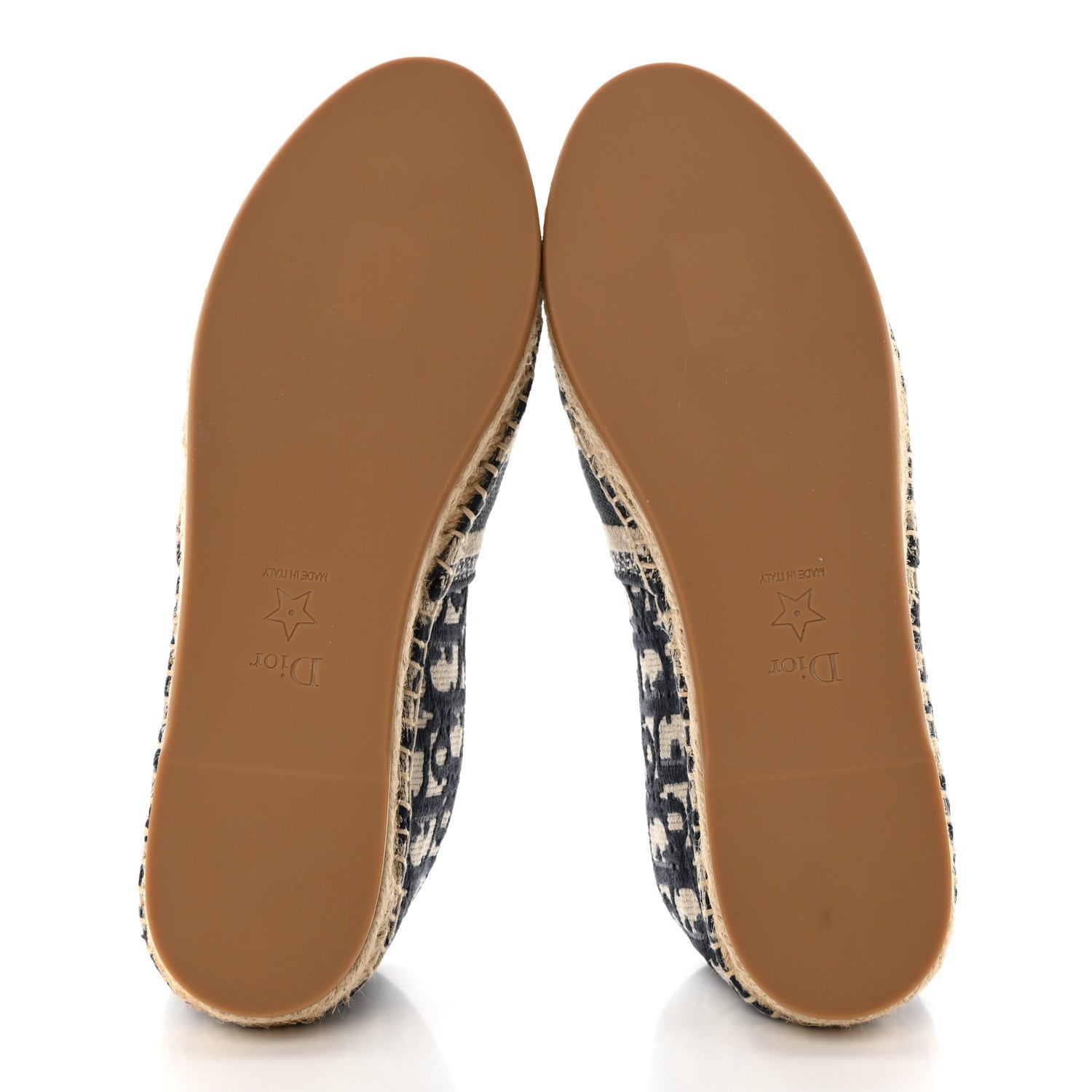 Christian Dior Oblique Embroidered Granville 15mm Espadrilles 37 Deep Blue 5 of 9
