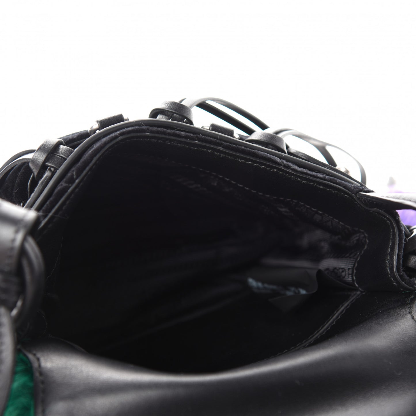 Cavallino Velluto Corsaire Antic Crossbody Bag Biliardo Black