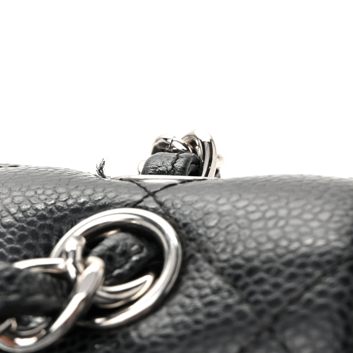 Chanel Caviar Quilted Jumbo Double Flap  Black 12 of 13