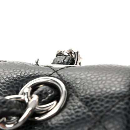 Chanel Caviar Quilted Jumbo Double Flap  Black 12 of 13