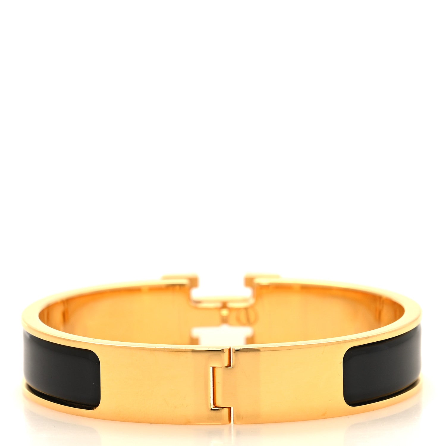 Hermes Enamel Narrow Clic Clac H Bracelet PM Black 3 of 4