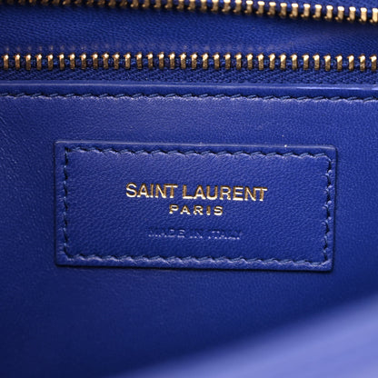 Saint Laurent Smooth Calfskin Le Carre Satchel Royal Blue 6 of 10
