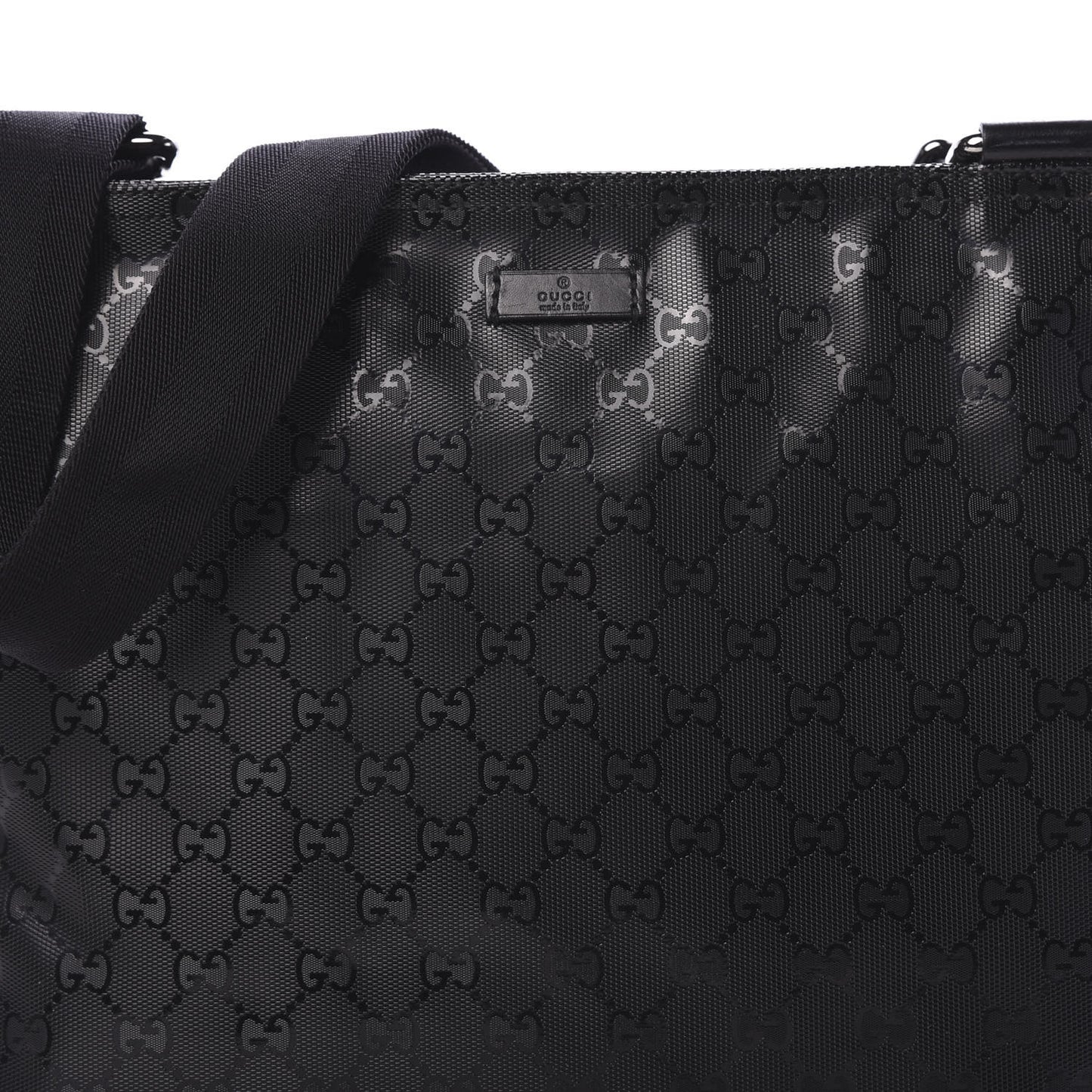 Imprime Monogram Medium Flat Messenger Bag Black