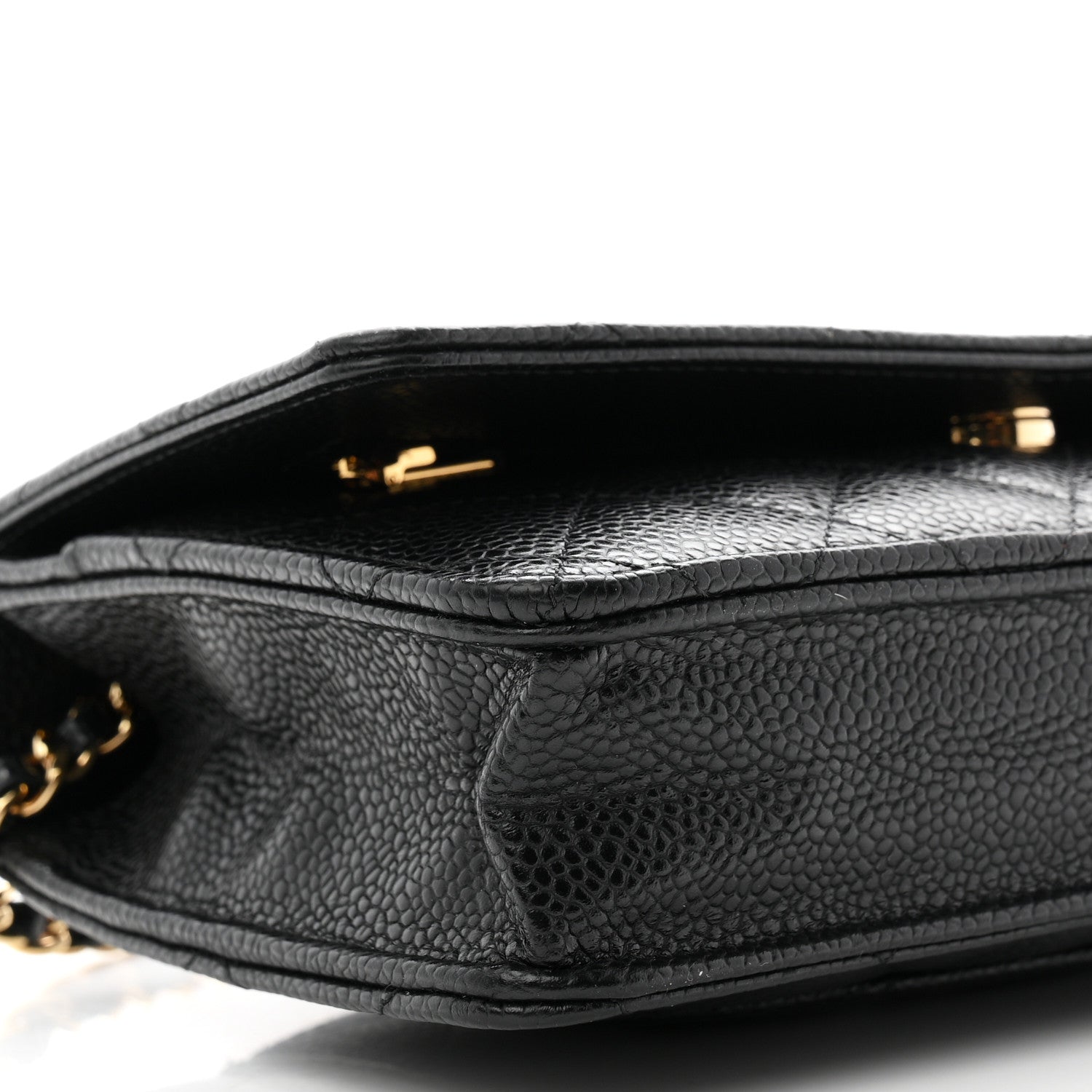 Chanel Caviar Quilted Wallet On Chain WOC Black 10 of 12
