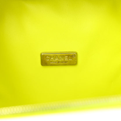 Chanel Snakeskin Mini CC Box Camera Bag Yellow 6 of 19