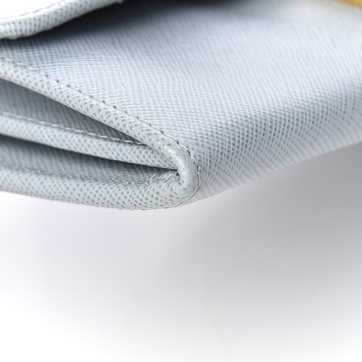 Prada Saffiano Continental Wallet Lago 8 of 11