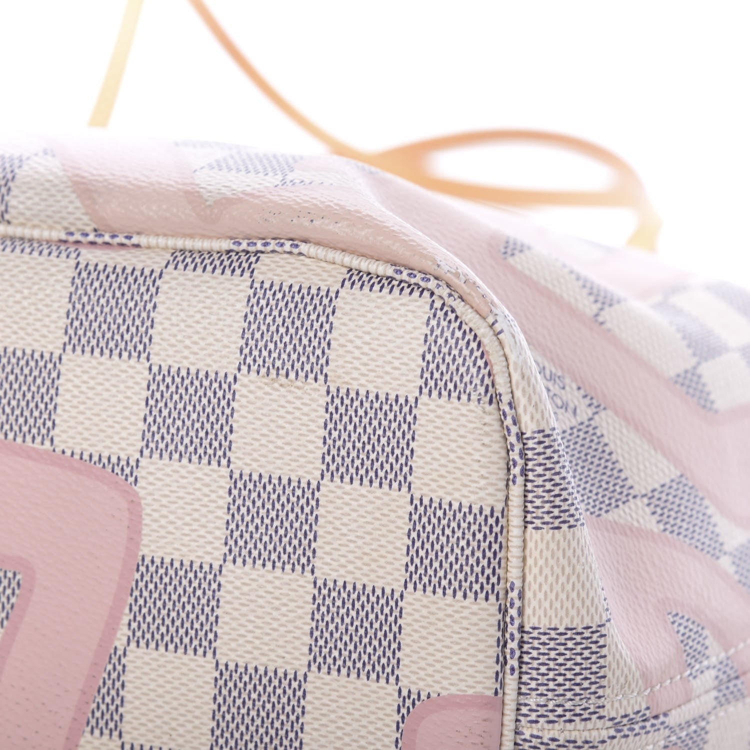Louis Vuitton Damier Azur Tahitienne Neverfull MM 22 of 23