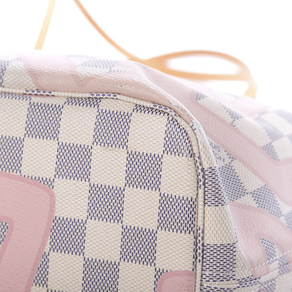 Louis Vuitton Damier Azur Tahitienne Neverfull MM 22 of 23