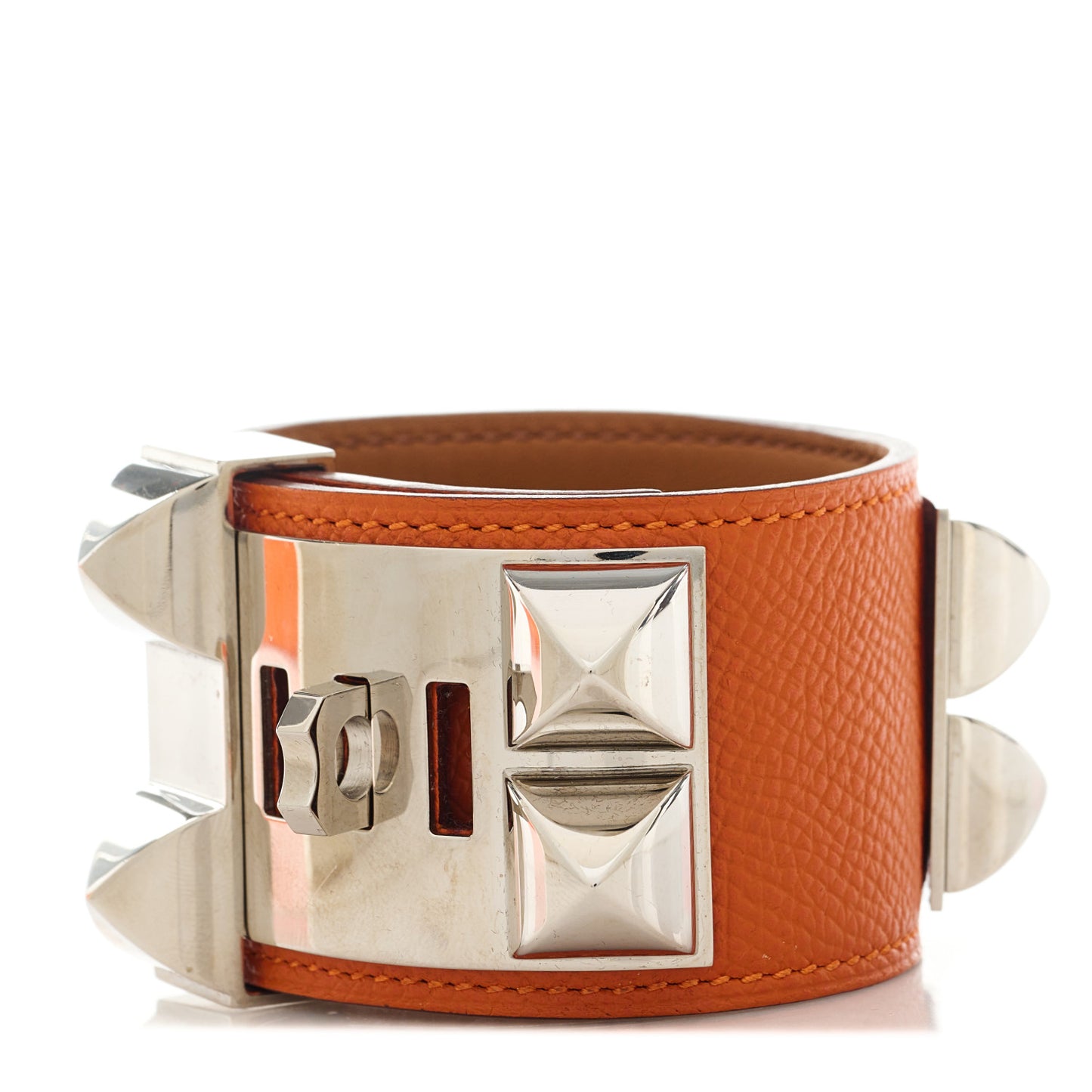 Epsom Collier De Chien CDC Bracelet S Orange