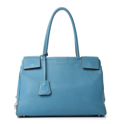 Prada Vitello Top Handle Tote Turchese 1 of 11