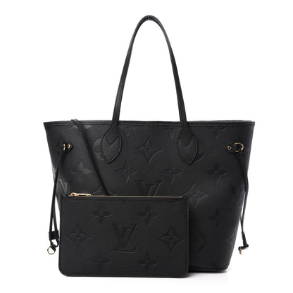Louis Vuitton Empreinte Monogram Giant Neverfull MM Black 1 of 14