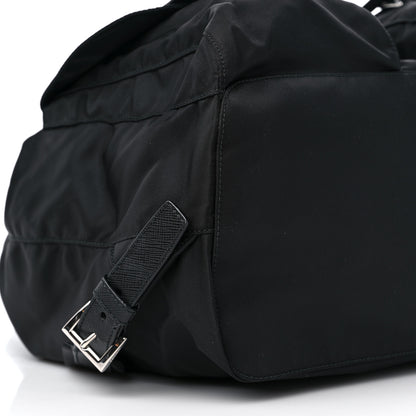 Prada Nylon Vela Saffiano Medium Backpack Black 7 of 8