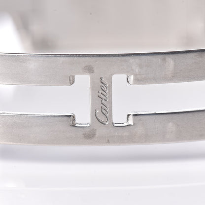 Cartier Stainless Steel Pink Mother of Pearl 20mm Tank Francaise Quartz Watch 7 of 10