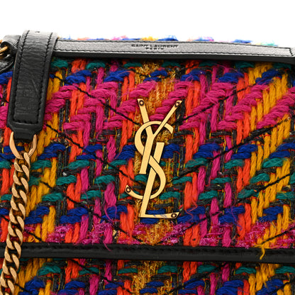 Saint Laurent Tweed Calfskin Matelasse Monogram Baby Niki Chain Satchel Multicolor 8 of 11