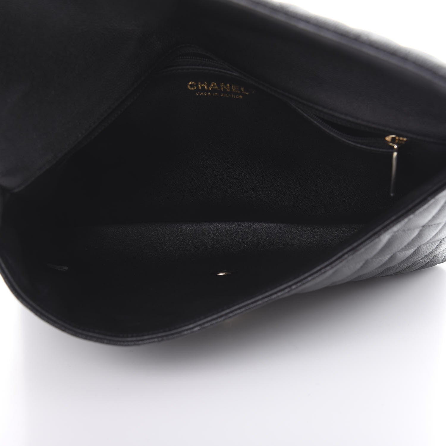 Chanel Caviar Quilted Flap Clutch Black 5 of 9