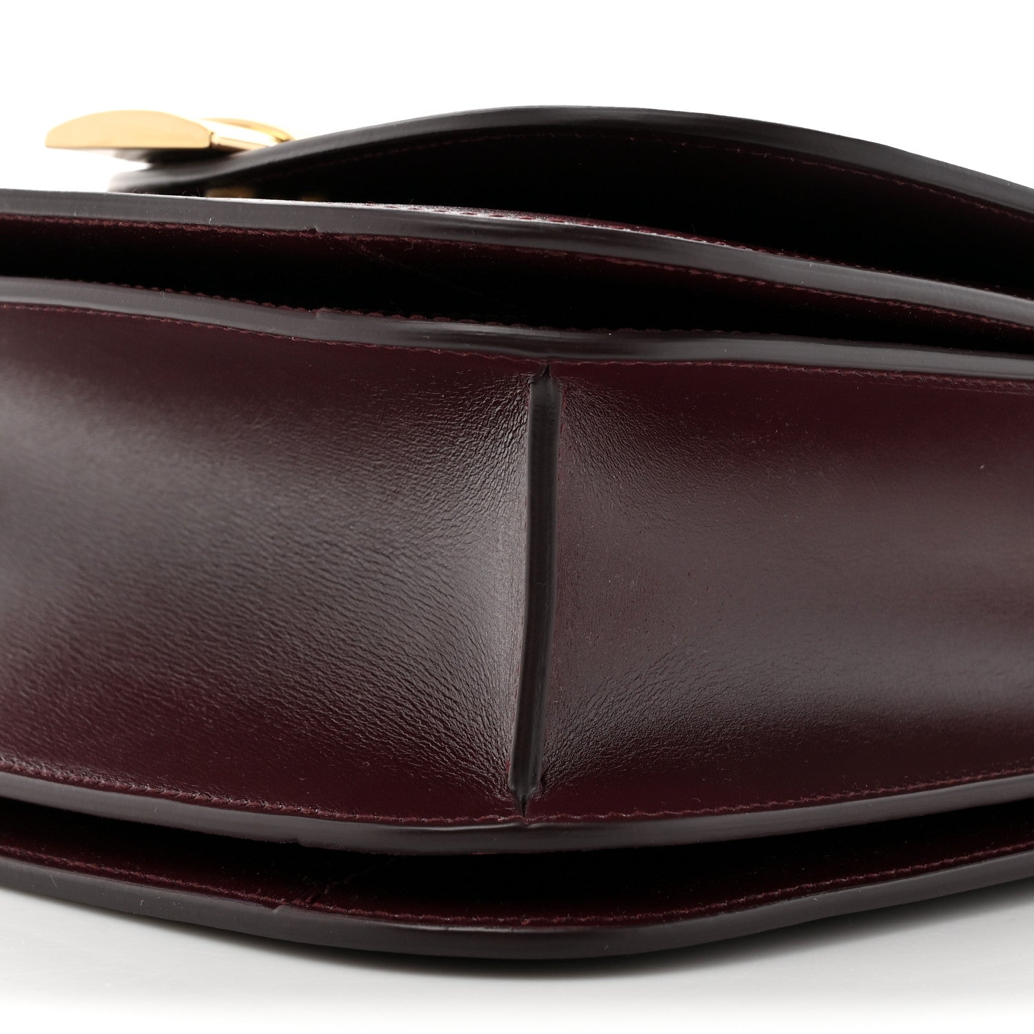 Salvatore Ferragamo Dappled Calfskin Small Fiamma Crossbody Bag Dark Barlo 8 of 9