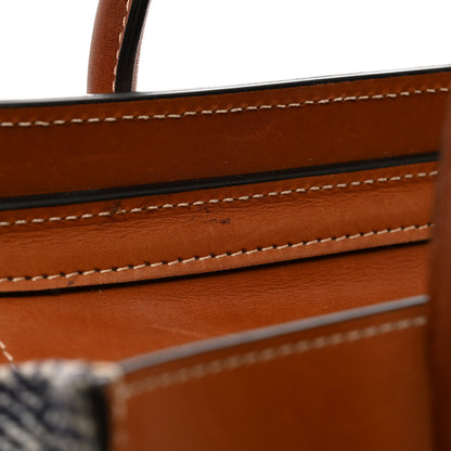 Celine Smooth Calfskin Tweed Nano Luggage Tan 12 of 13