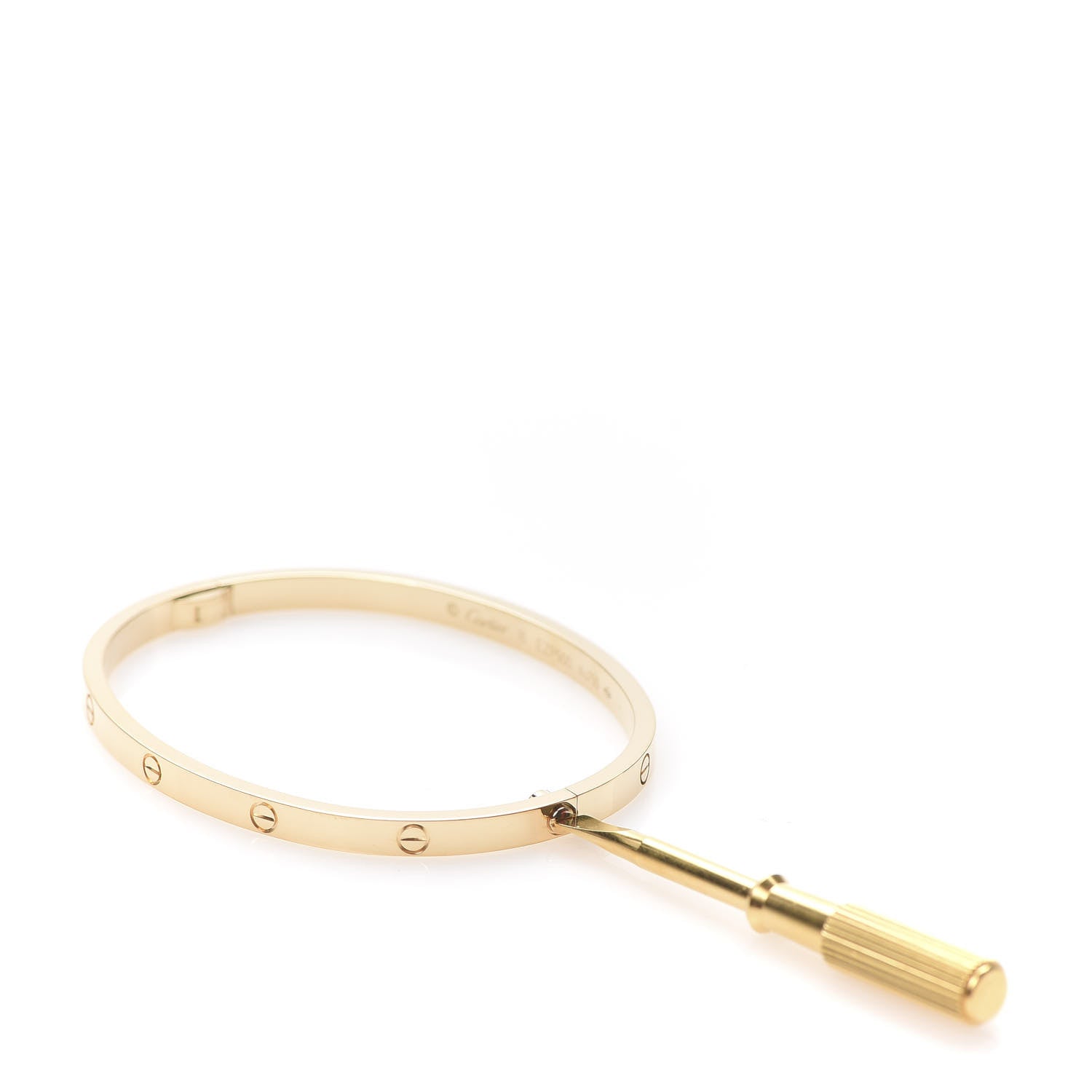 Cartier 18K Yellow Gold Small LOVE Bracelet 16 5 of 8
