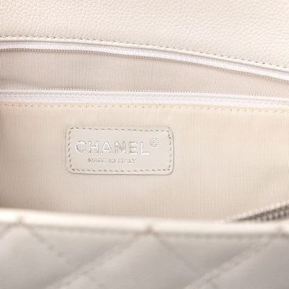 Chanel Caviar Quilted Grand Shopping Tote GST White 6 of 12