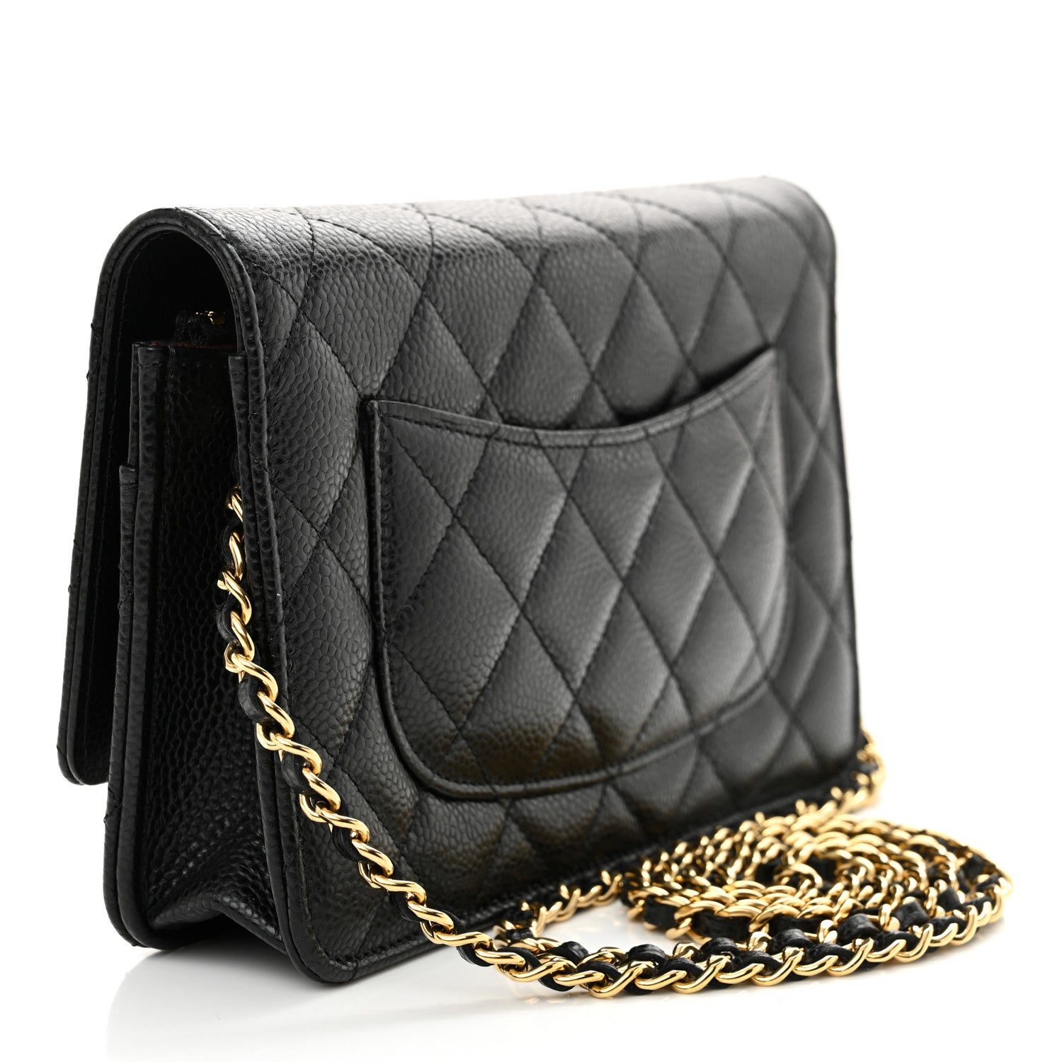 Chanel Caviar Quilted Wallet On Chain WOC Black 3 of 12