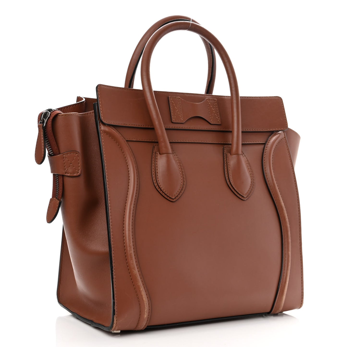 Smooth Calfskin Mini Luggage Sienna
