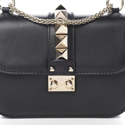 Valentino Garavani Vitello Small Glam Lock Rockstud Flap Black 7 of 11