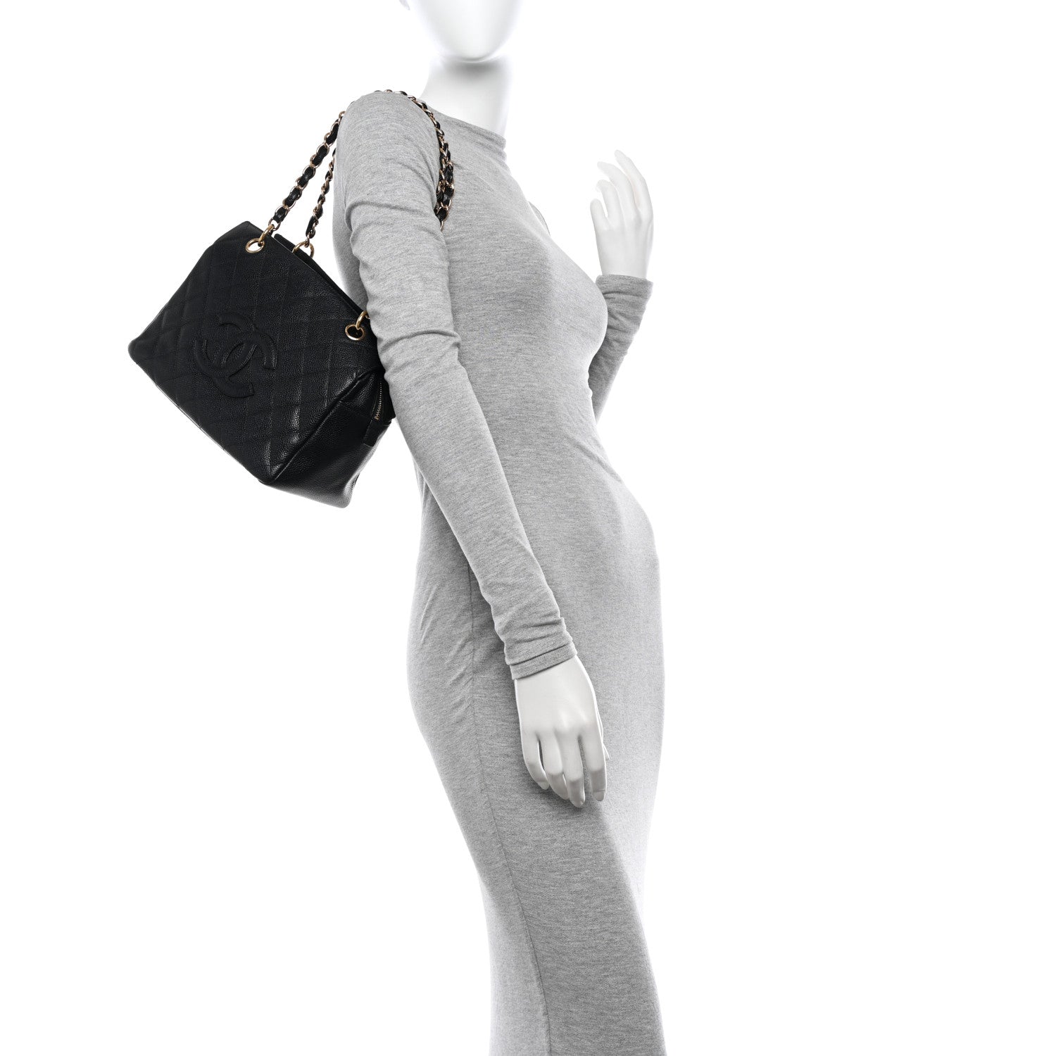Chanel Caviar Quilted Petit Timeless Tote PTT Black 2 of 10