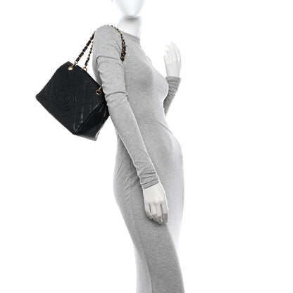 Chanel Caviar Quilted Petit Timeless Tote PTT Black 2 of 10