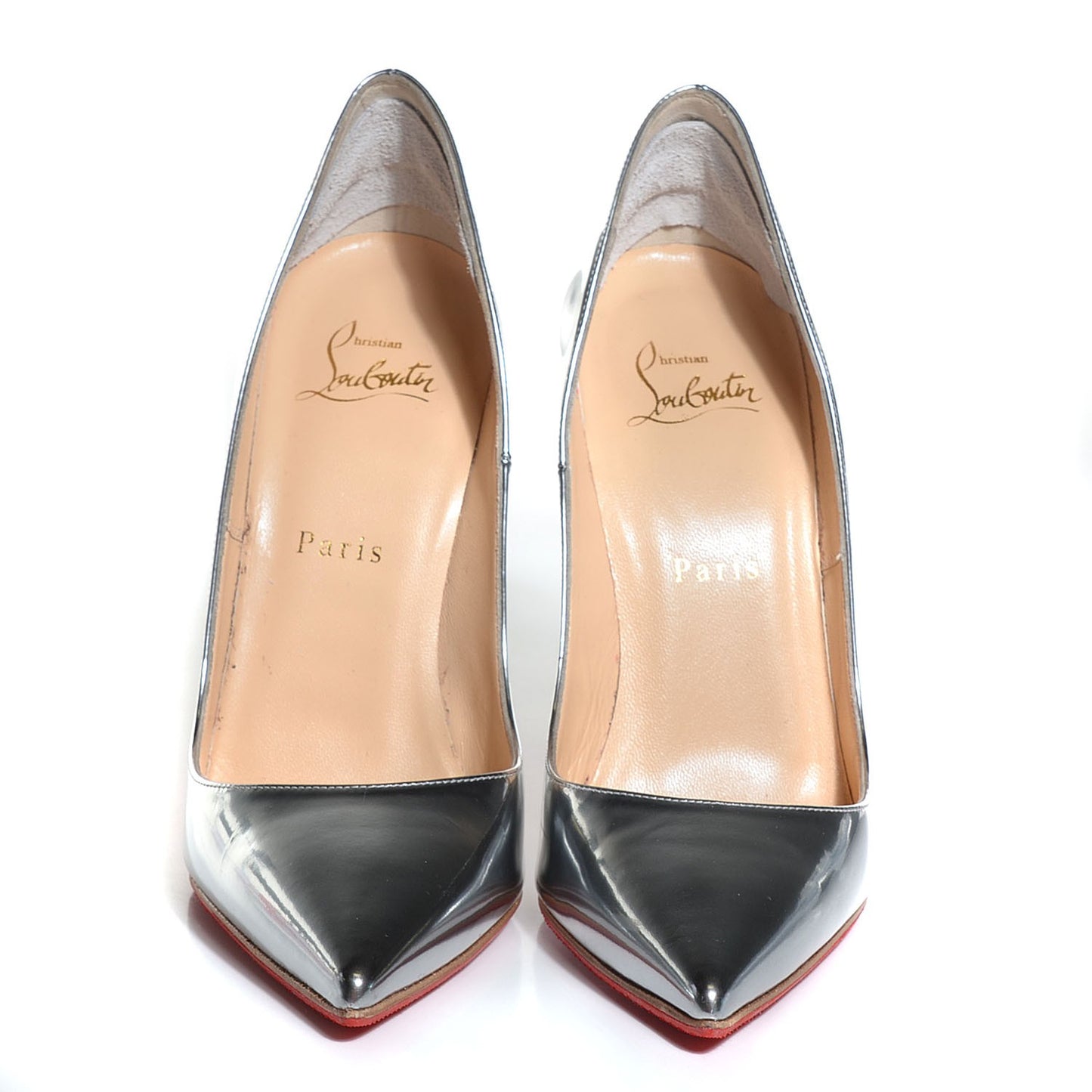 Metallic Calfskin So Kate 120 Pumps 38 Silver