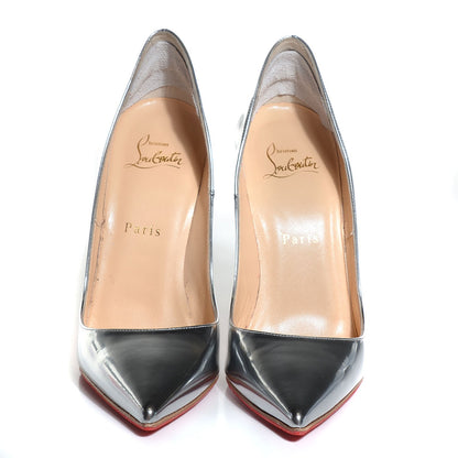 Christian Louboutin Metallic Calfskin So Kate 120 Pumps 38 Silver 2 of 6