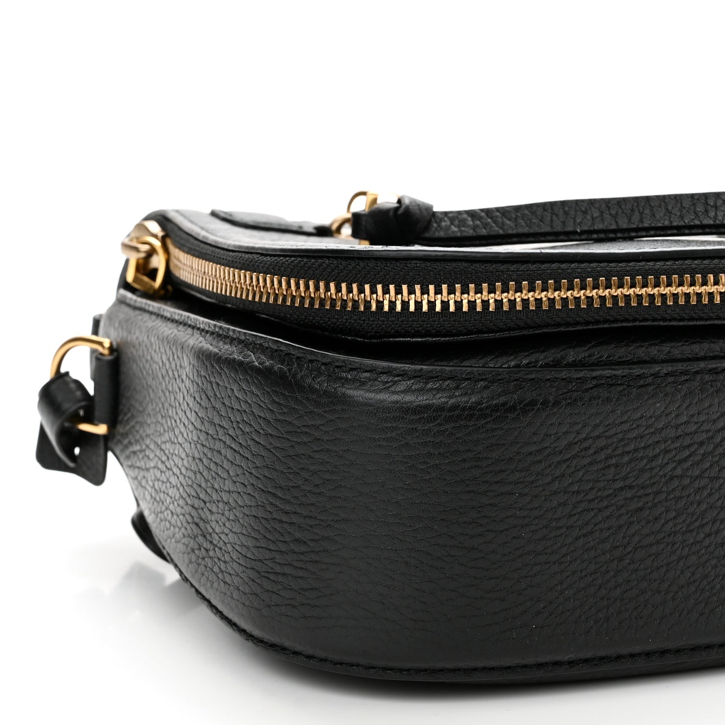 Pebbled Calfskin Recruit Nomad Crossbody Black