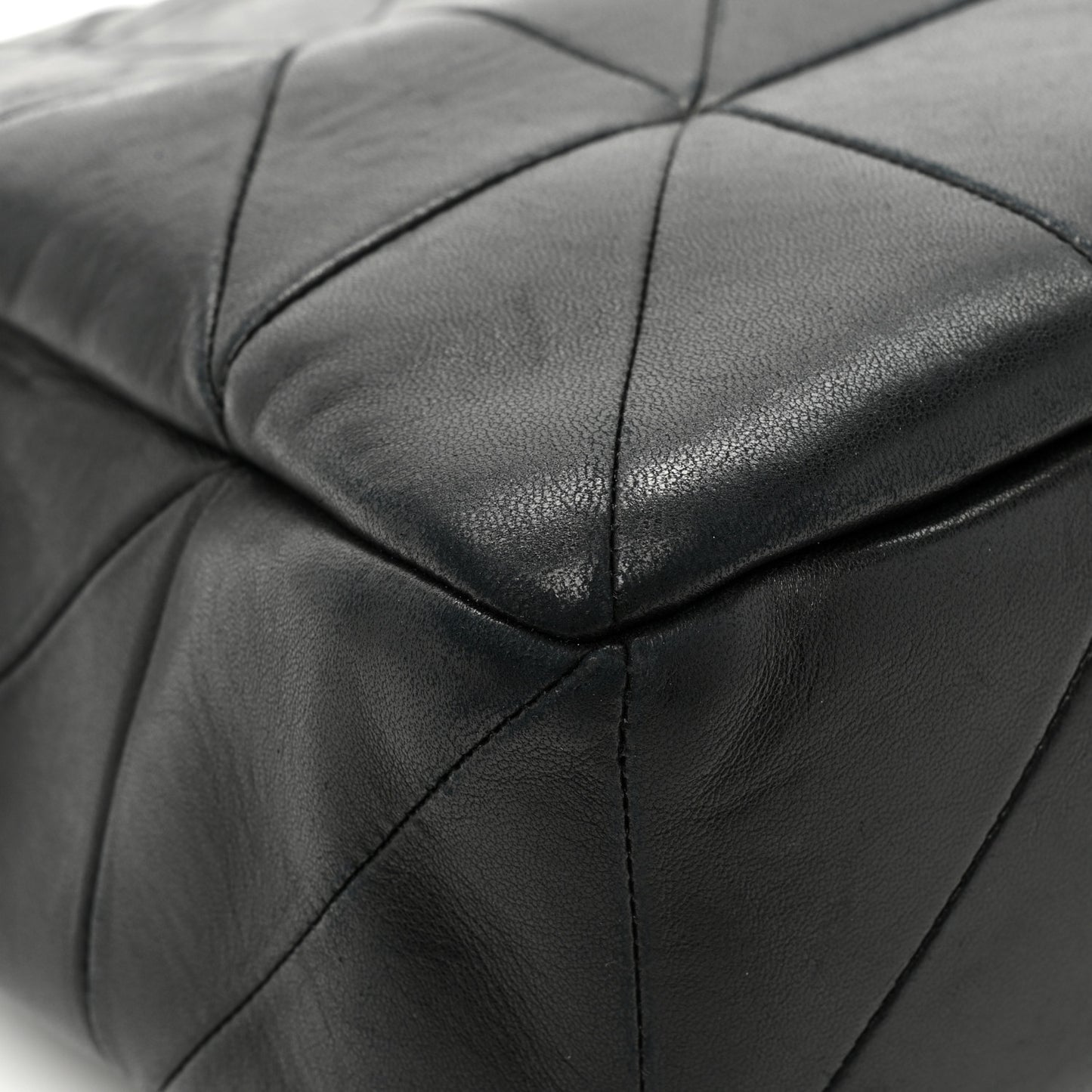 Lambskin Patchwork Monogram Large Jamie Black