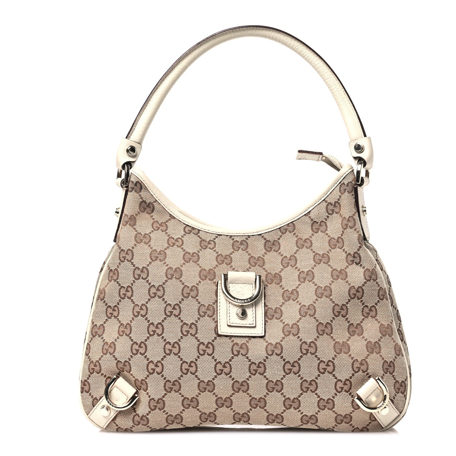 Gucci Monogram Medium Abbey D Ring Hobo Off White 1 of 11