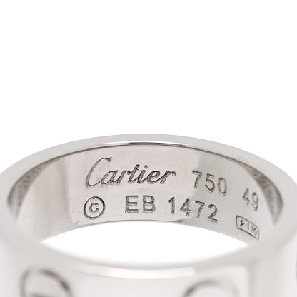 Cartier 18K White Gold 5.5mm LOVE Ring 49 5 4 of 4