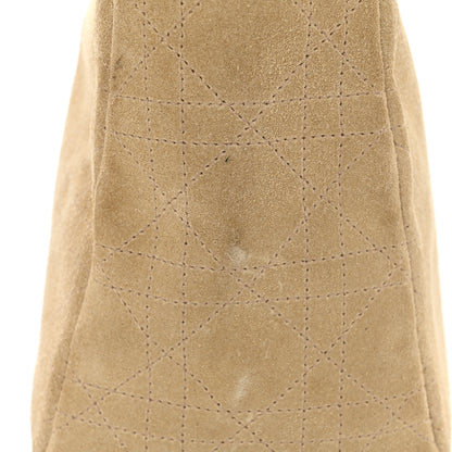 Christian Dior Suede Cannage Medium Lady Dior Beige 11 of 12