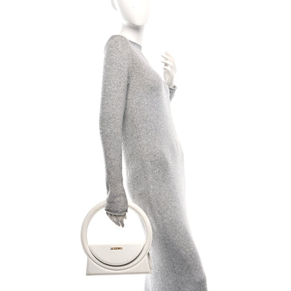 Jacquemus Smooth Calfskin Le Sac Rond White 2 of 9